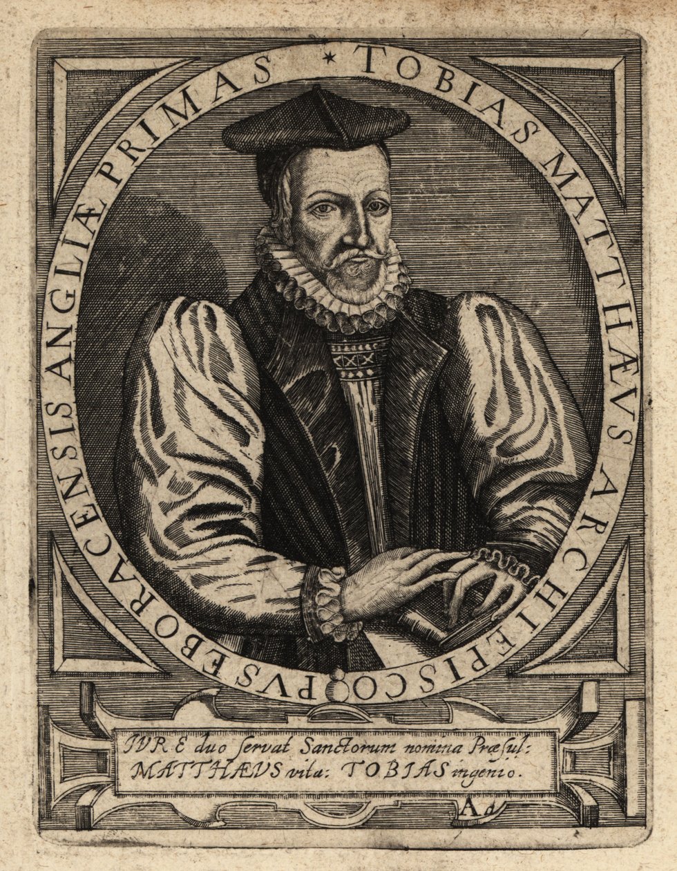 Tobias Matthew af Theodore de Bry