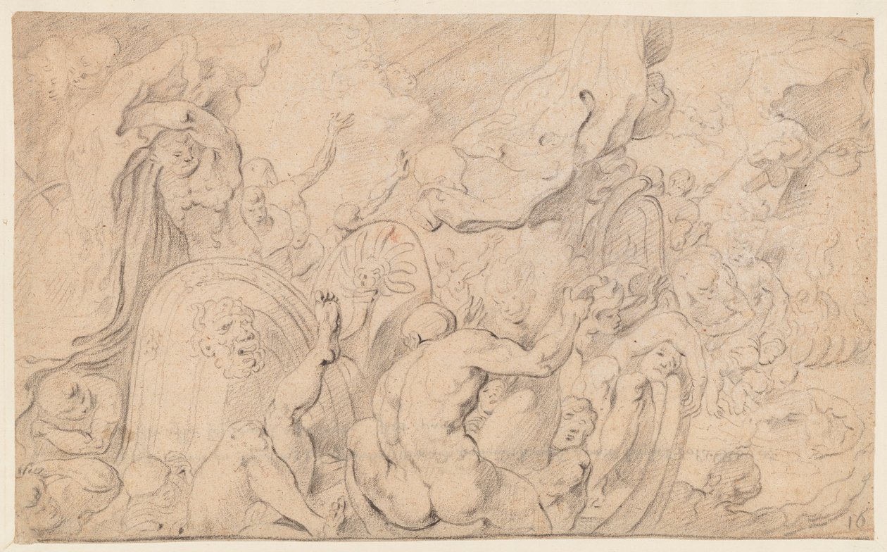 Ledsagerne af Ulysses åbner posen med vinde af Theodore van Thulden