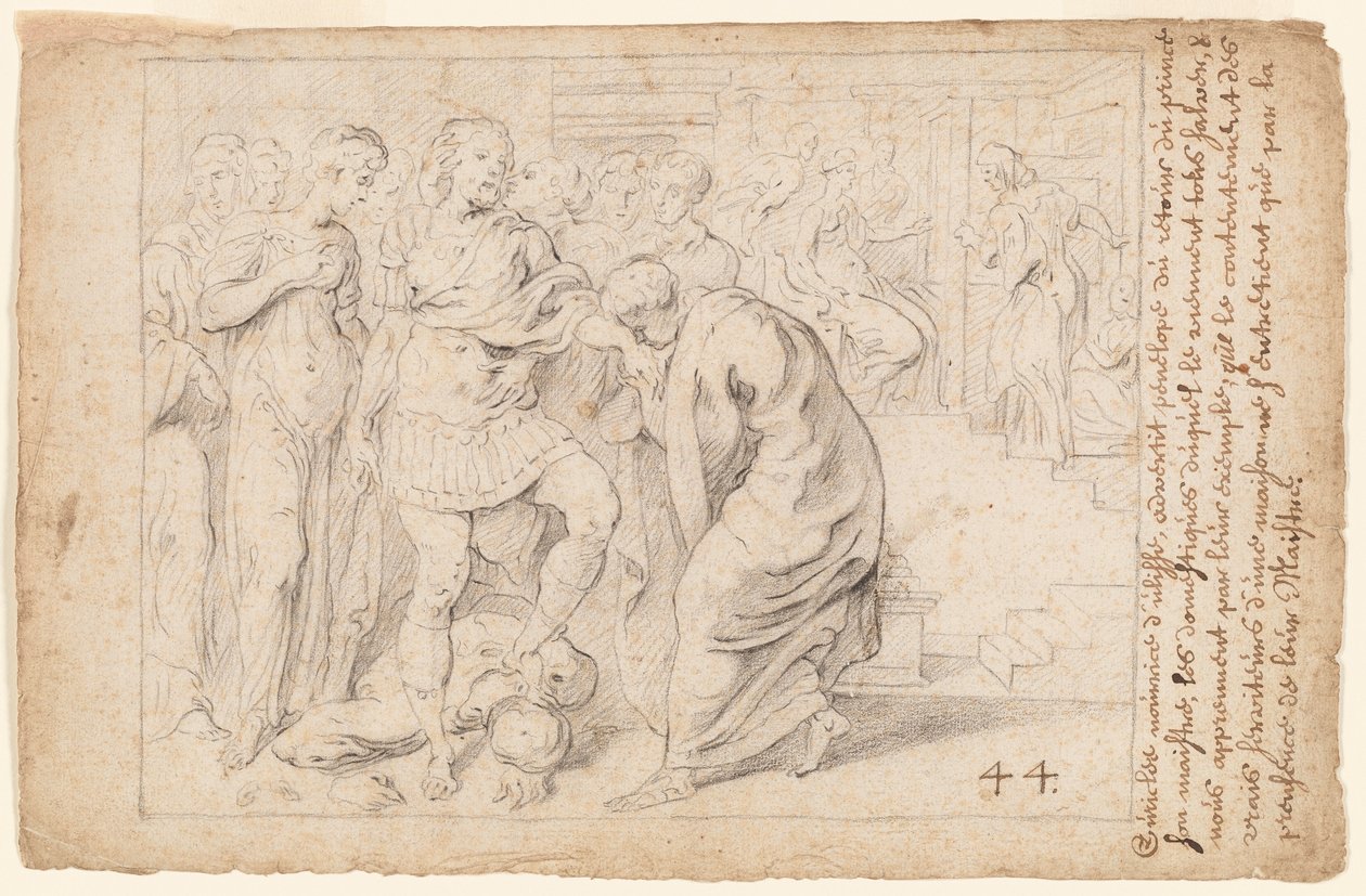 Ulysses modtager Hyldesten af Loyal Serving-Women af Theodore van Thulden