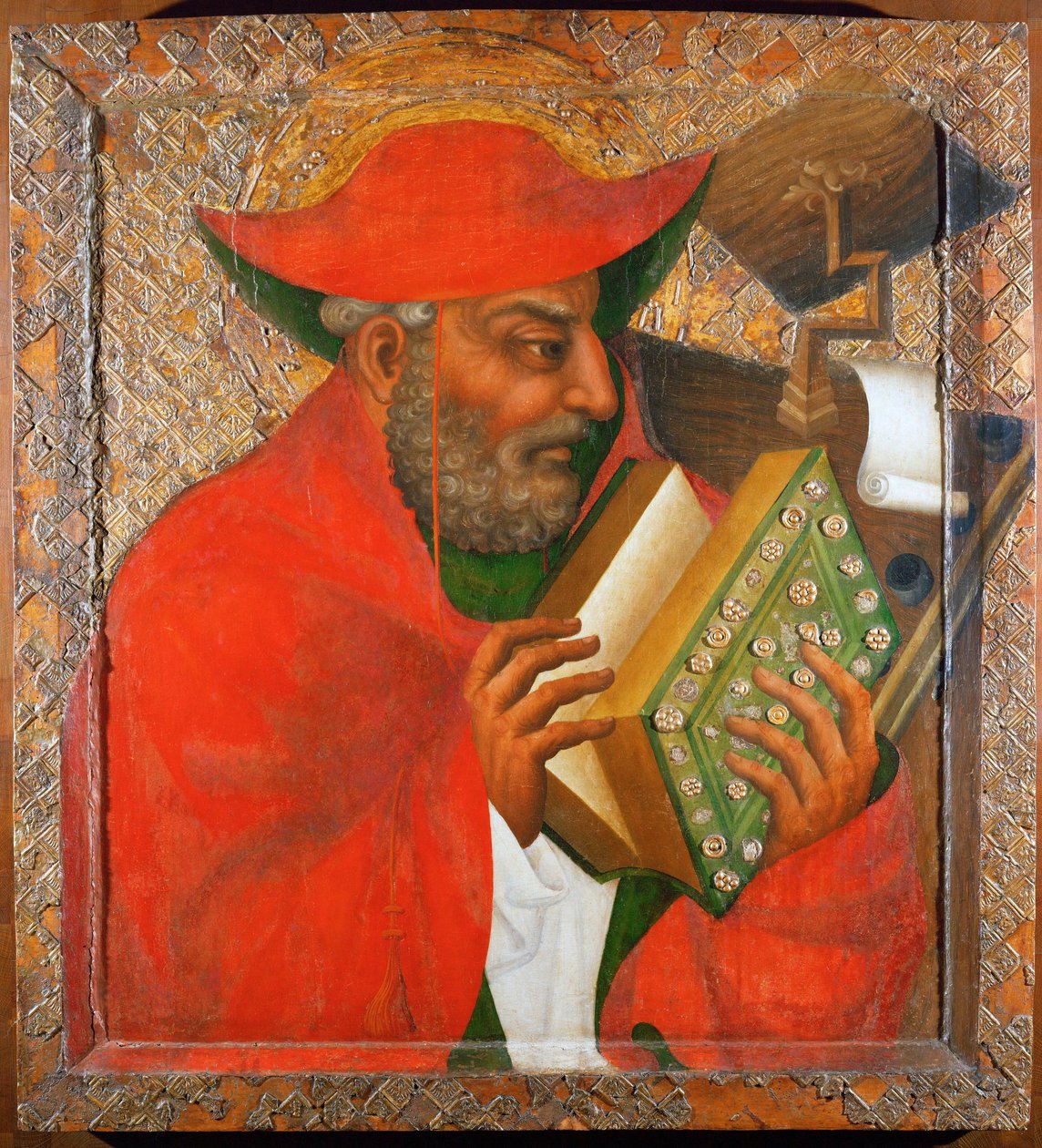 Sankt Hieronymus (tempera på træ) af Theodoric Master