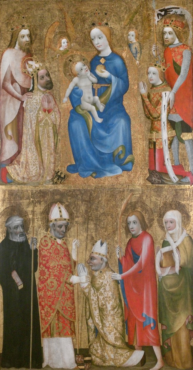 Votivt maleri af ærkebiskop Jan Ocko af Vlasim, ca 1370 af Theodoric of Prague,