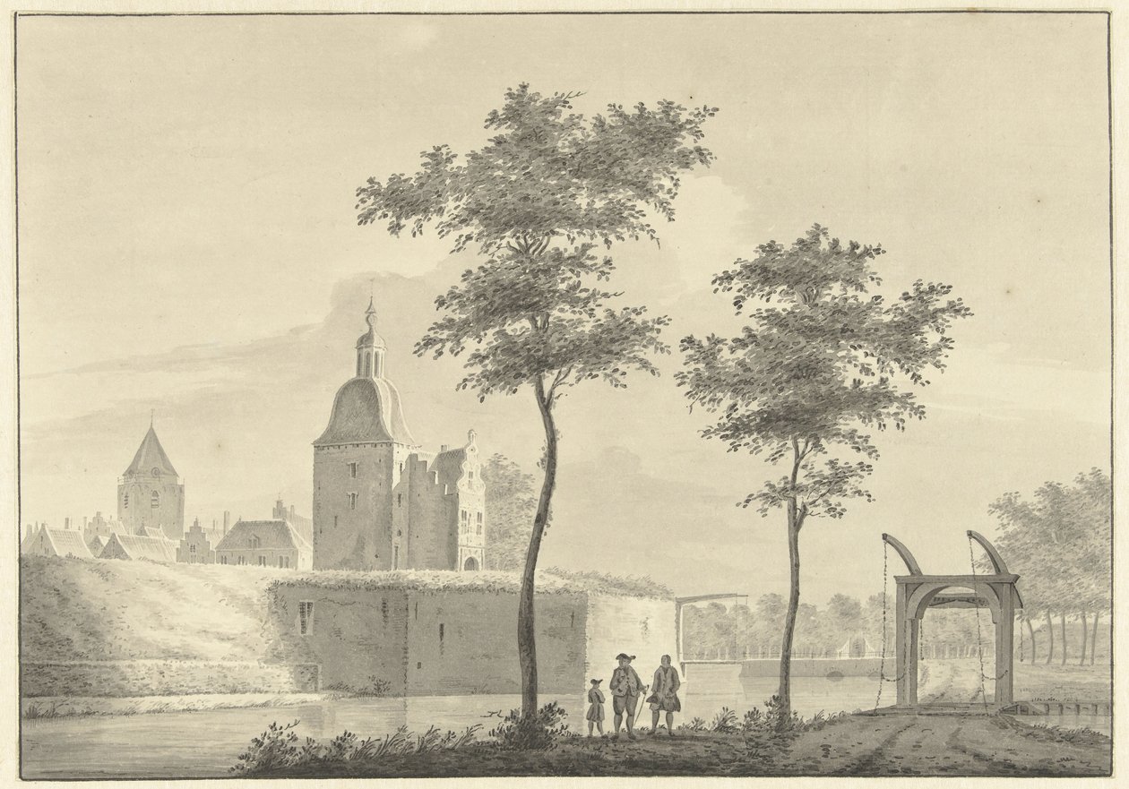 Leidenporten i Woerden af Theodorus Cornelis Schutter
