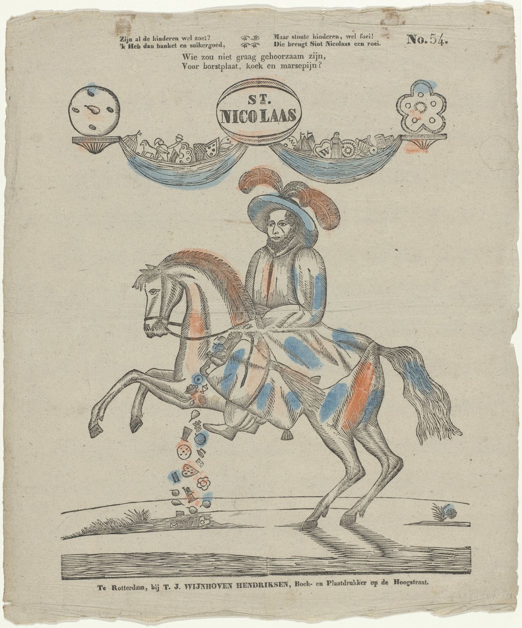 St. / Nicolaas (titel på objekt) af Theodorus Johannes Wijnhoven Hendriksen