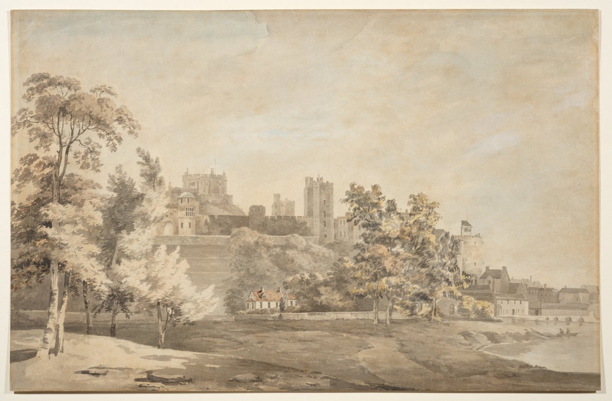 Windsor Castle fra floden af Theodosius Forrest