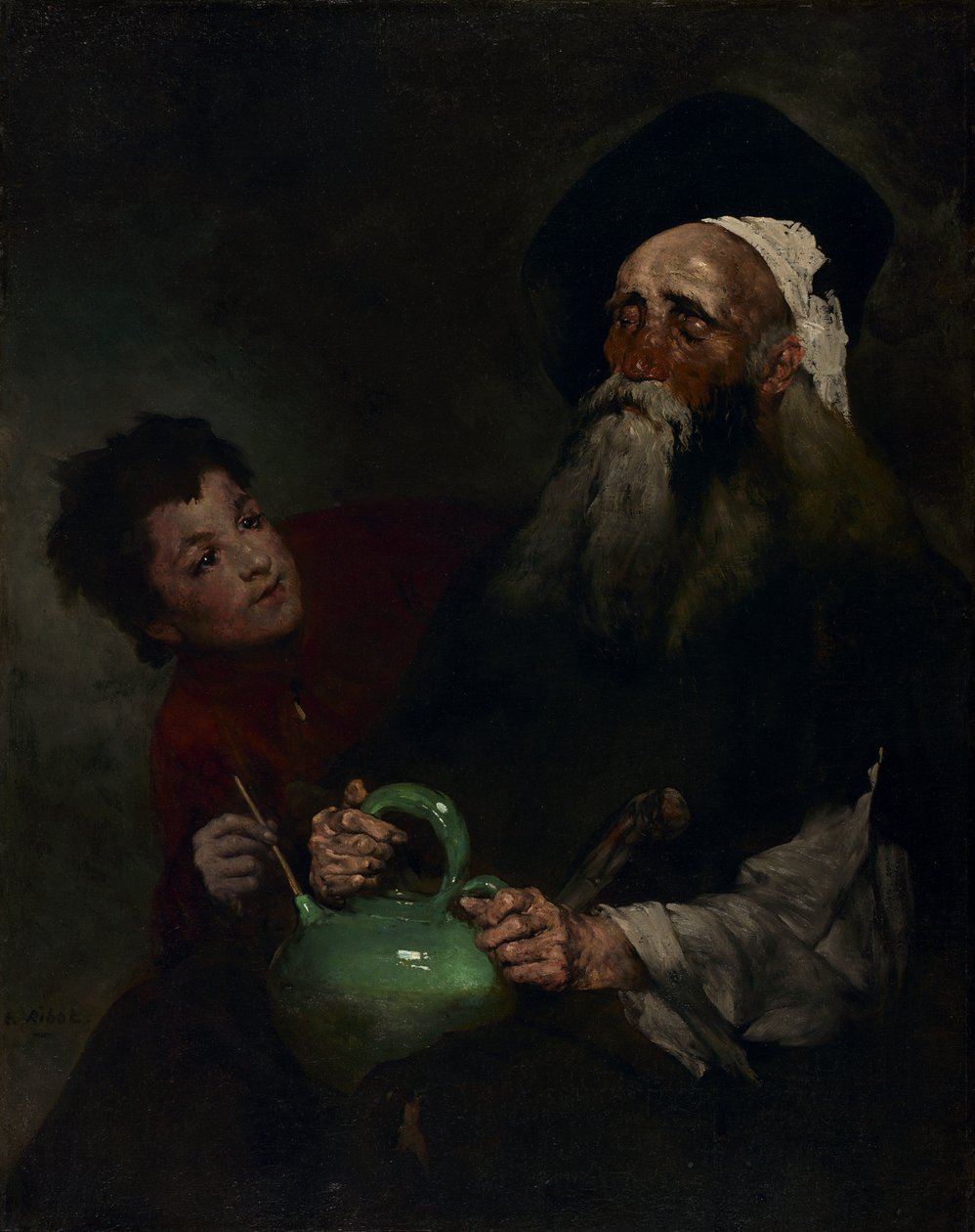 Lazarillo de Tormes og hans blinde mester af Theodule Ribot