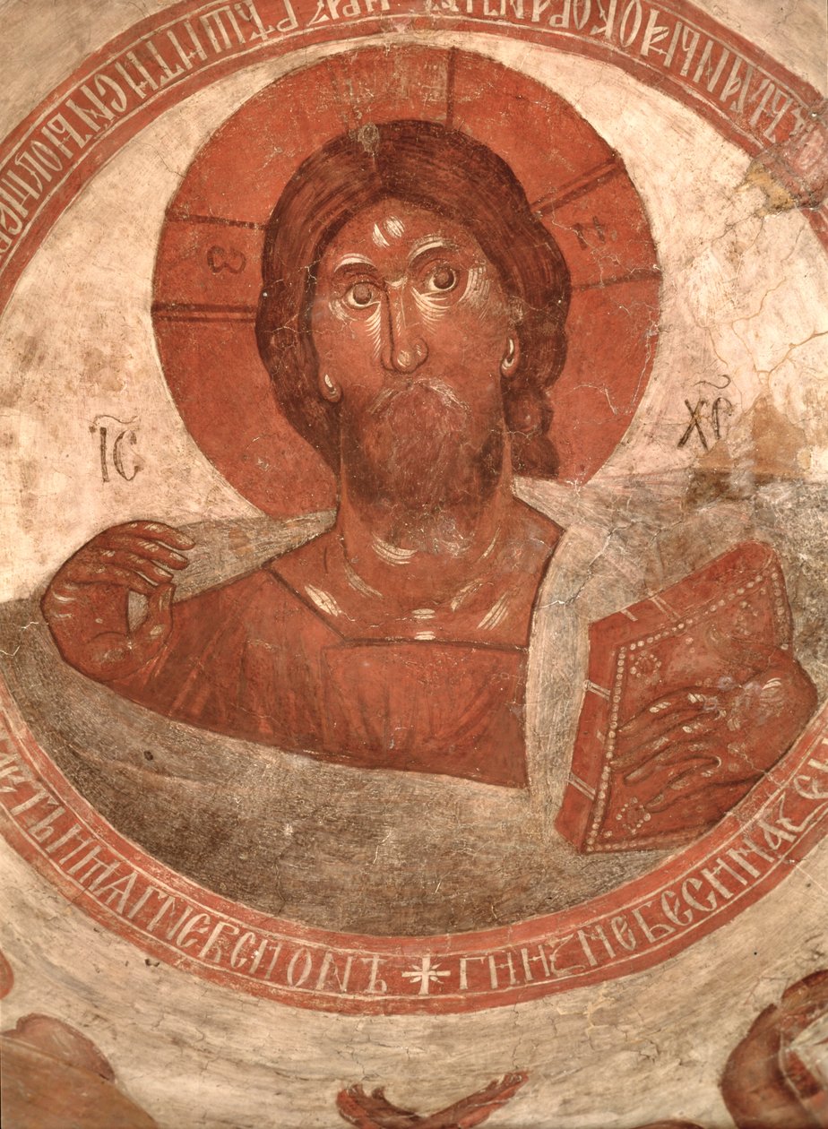 Christ Pantocrator, på kirkens kuppel, 1378 af Theophanes the Greek