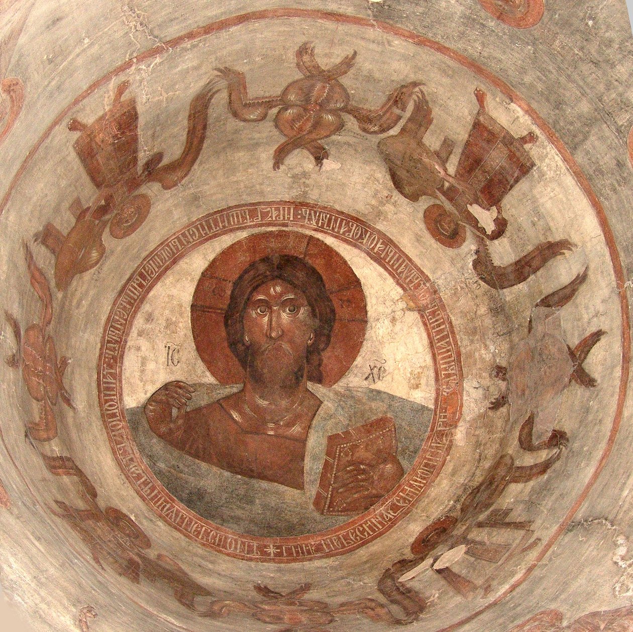 Salvator Mundi, verdens frelser, 1378 af Theophanes the Greek