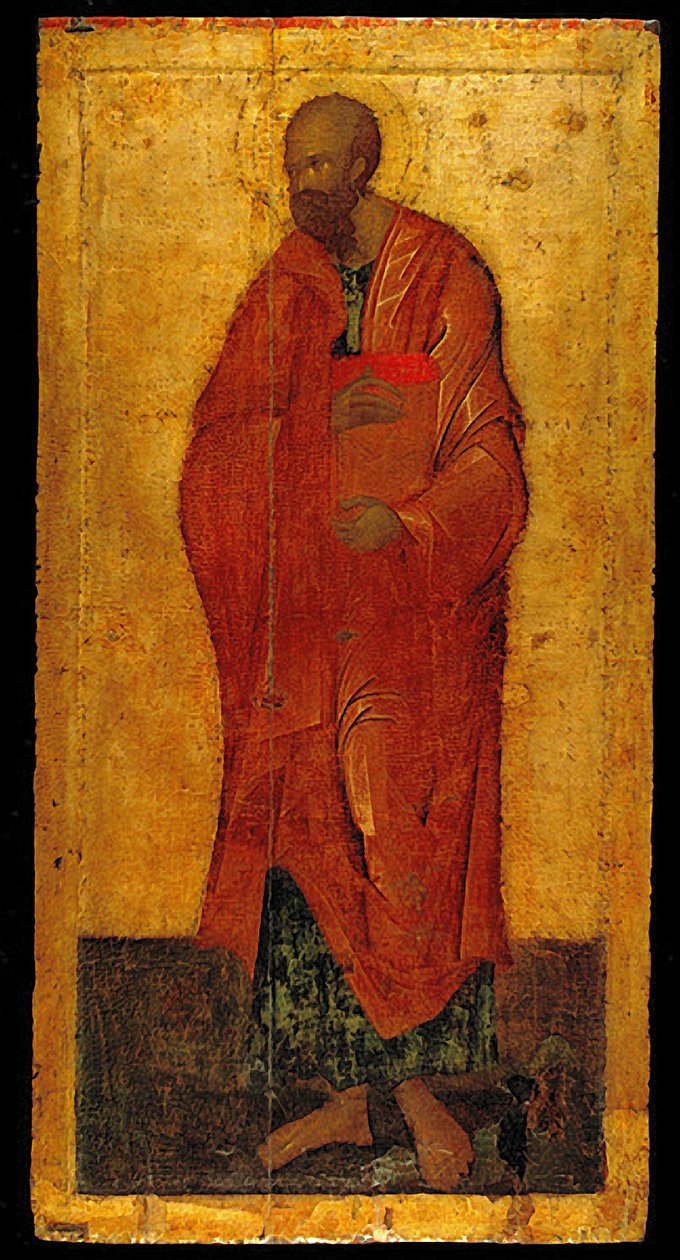 Apostlen Paulus (tempera på træ) af Theophanes the Greek