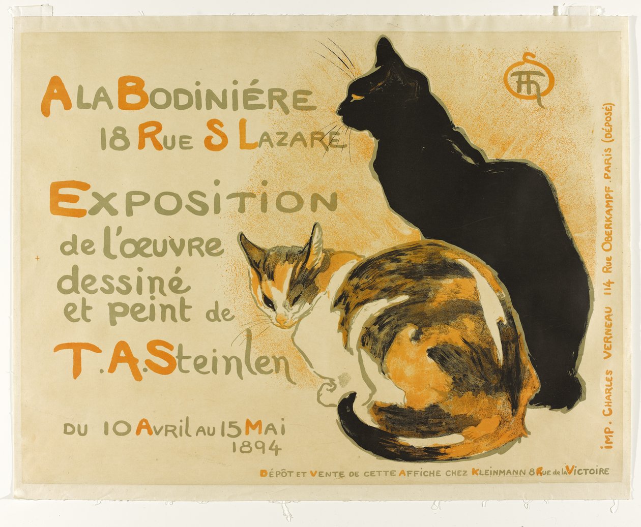 På Bodiniere, 1894 af Théophile Alexandre Steinlen