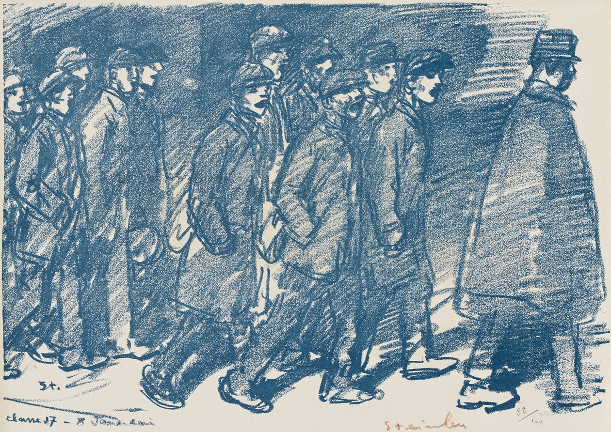 Uden titel, slutningen af det 19. århundrede (litografi på vævet papir) af Théophile Alexandre Steinlen