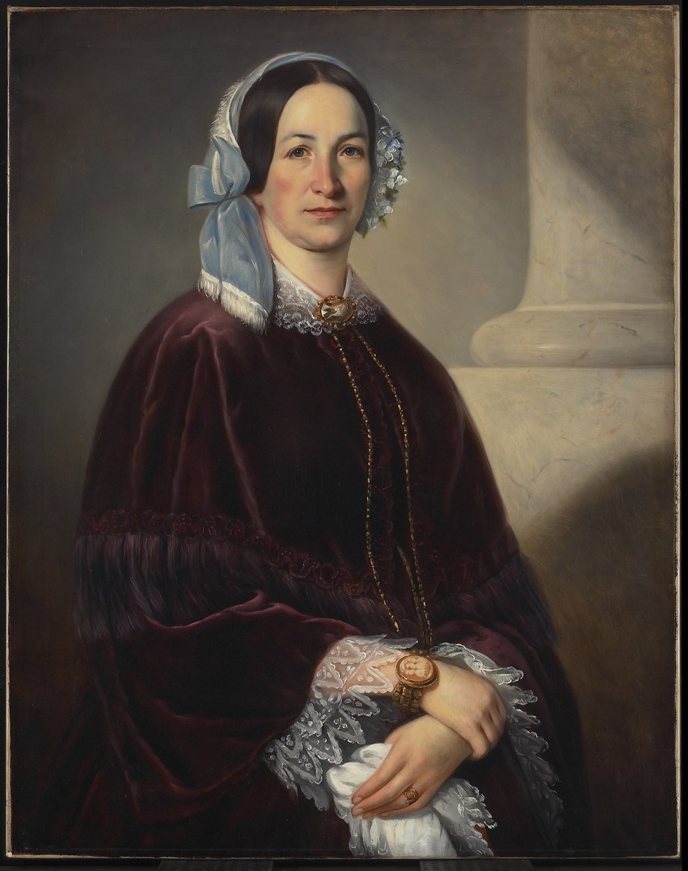 Madame Isaac Dorion, født Adélaide Huot dit St-Laurent, ca. 1854 af Théophile Hamel