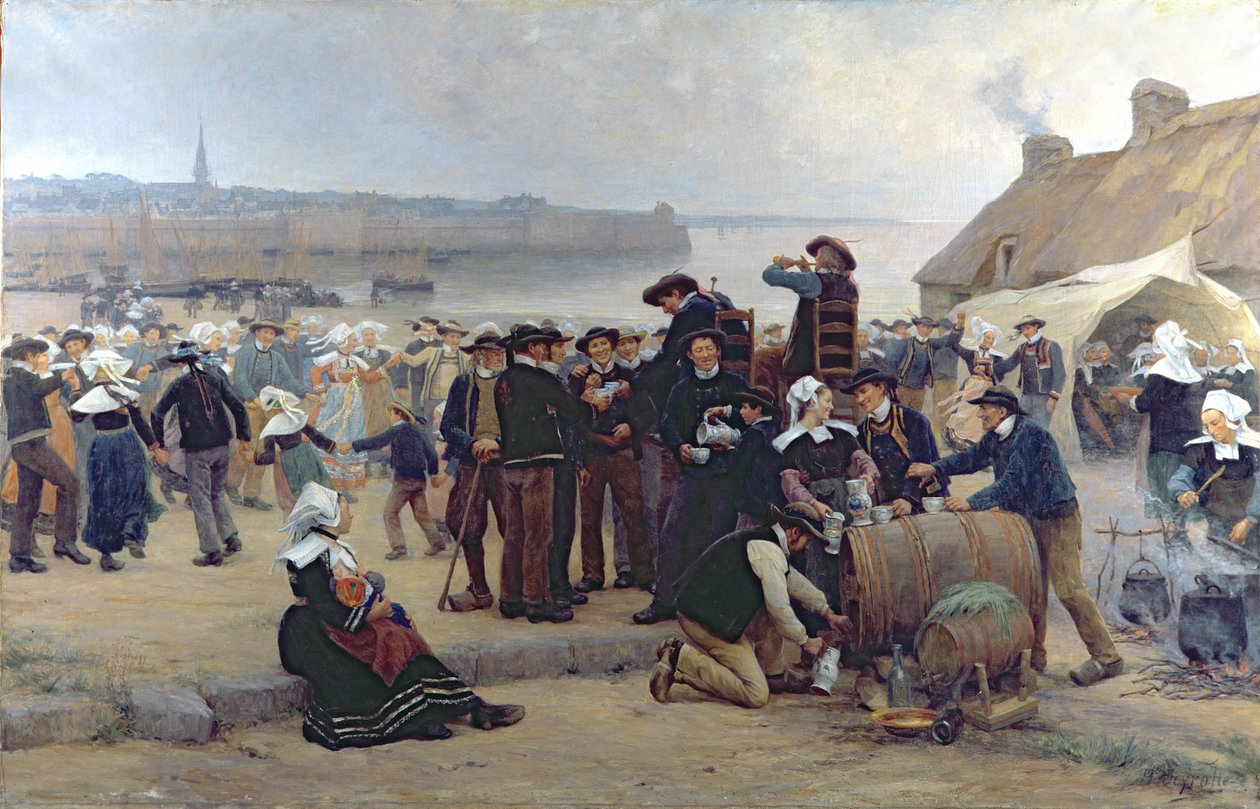 Benådningen i Bretagne (se 164316, 164317 for nærmere oplysninger) af Theophile Louis Deyrolle