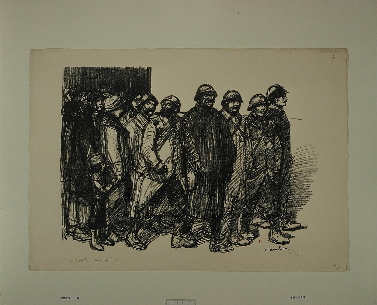 [På gensyn ... for alvor] af Théophile Alexandre Steinlen