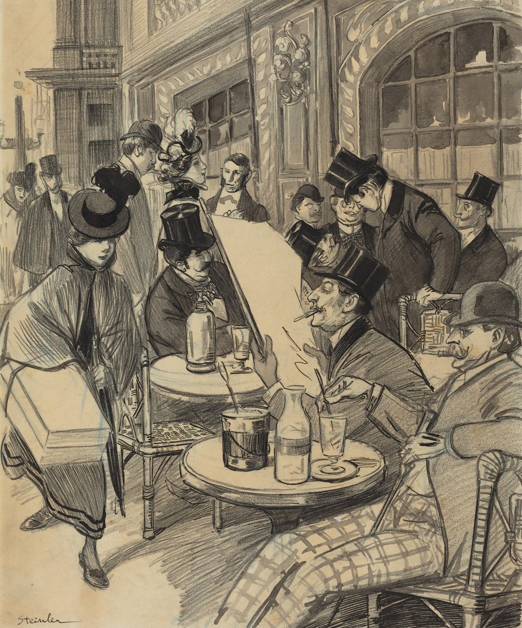 Chez Maxime af Théophile Alexandre Steinlen