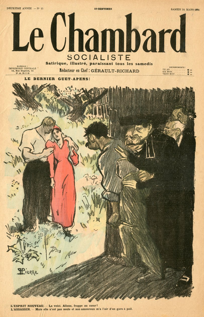 Cover af "" The socialist Chambard "", Satirical in Colors af Théophile Alexandre Steinlen