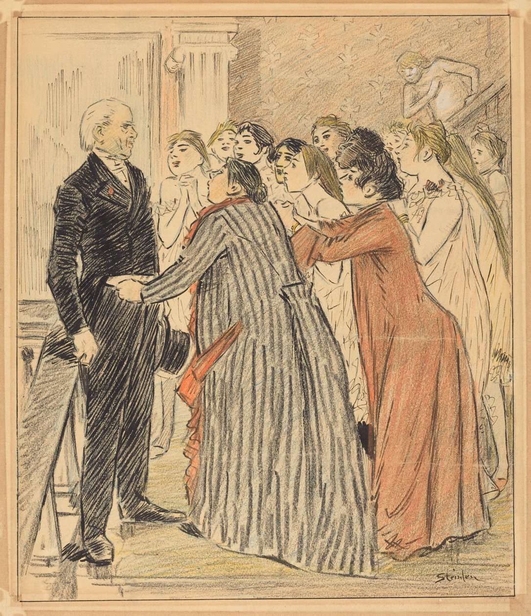 Den gamle dekanens eventyr (The Adventure of the Old Dean) af Théophile Alexandre Steinlen