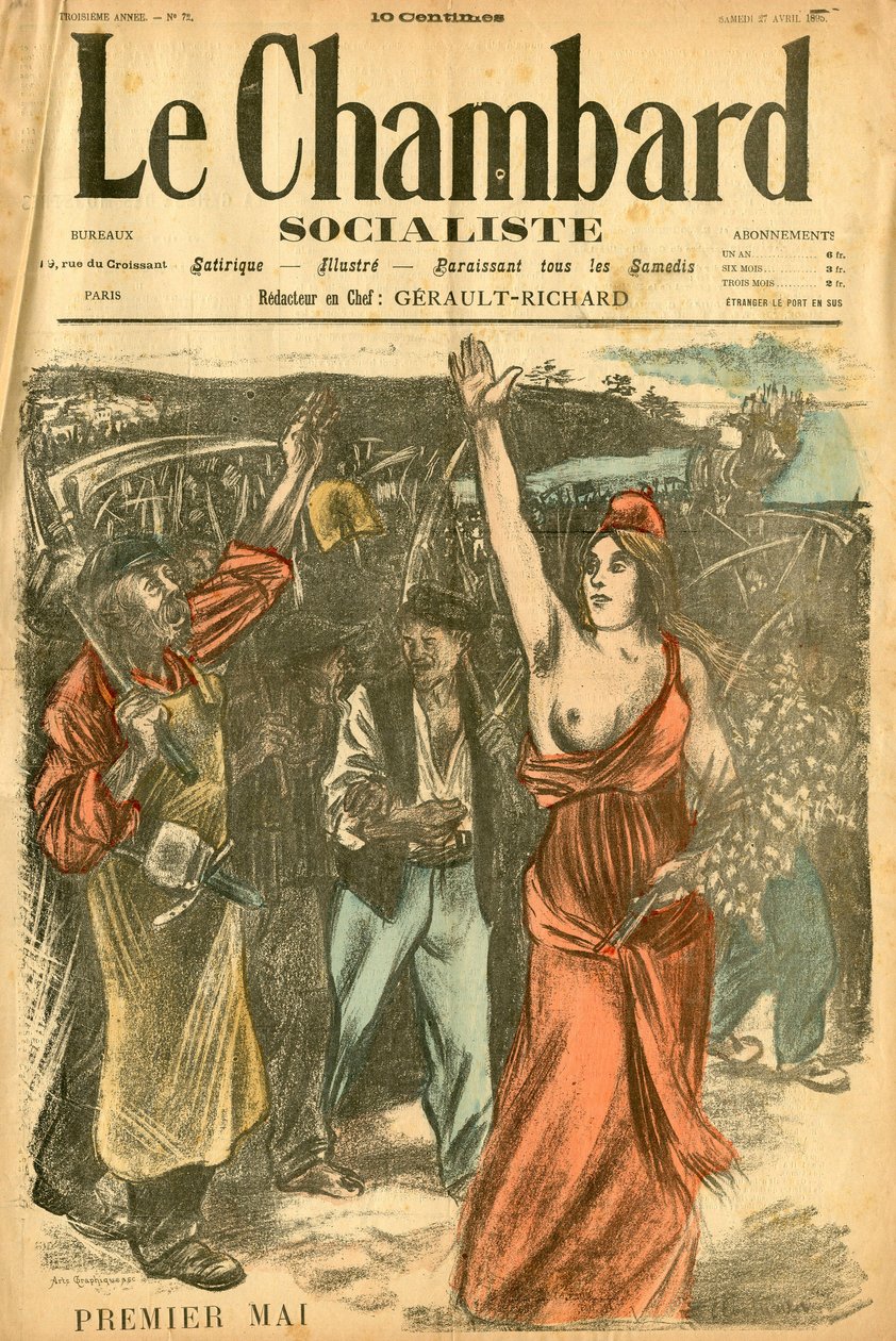 Le Chambard Socialiste, nummer 72, Satirisk i farver af Théophile Alexandre Steinlen