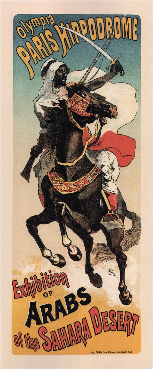 Olympia Paris Hippodrome: Udstilling af arabere af Théophile Alexandre Steinlen