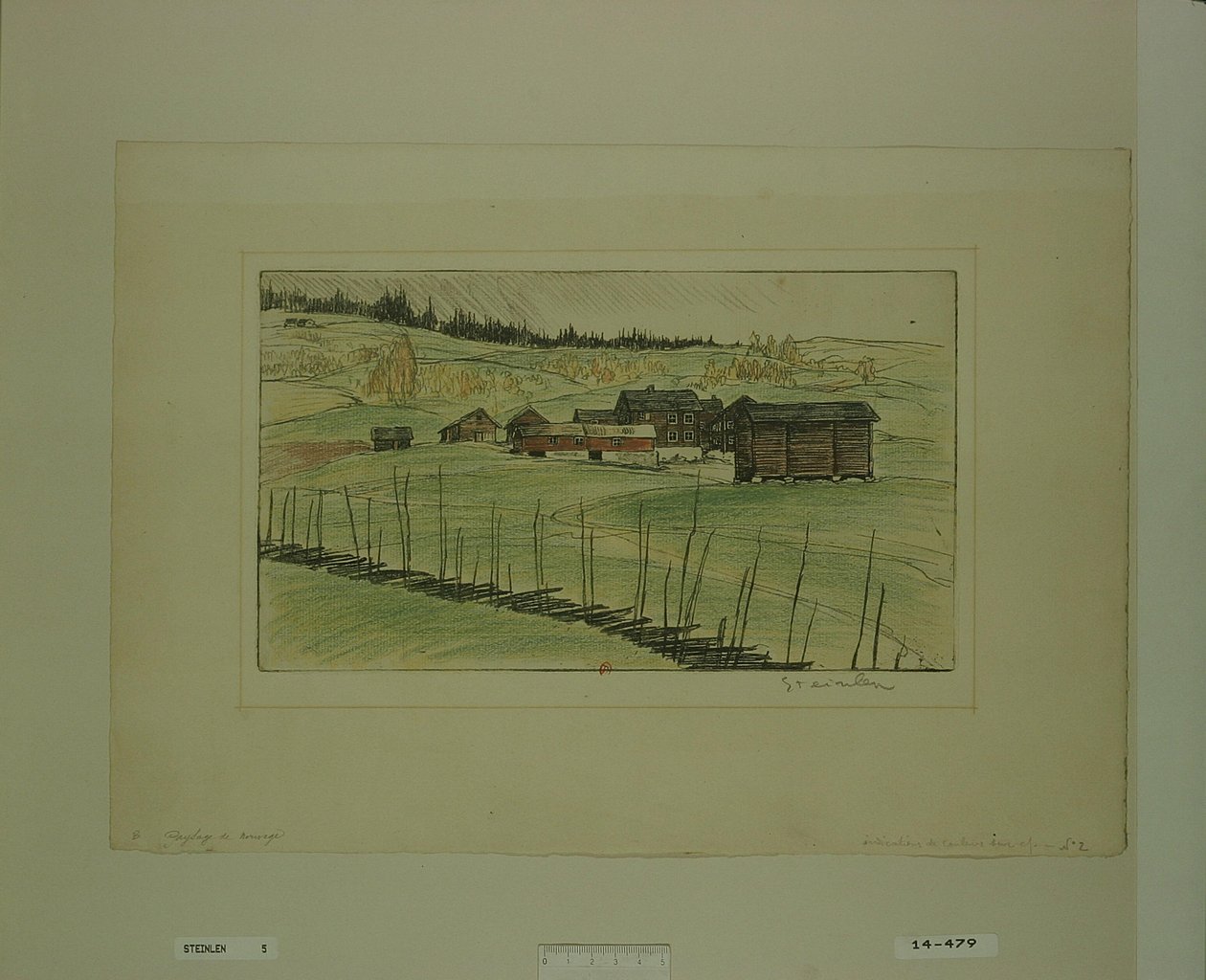 [Landskab i Norge] af Théophile Alexandre Steinlen