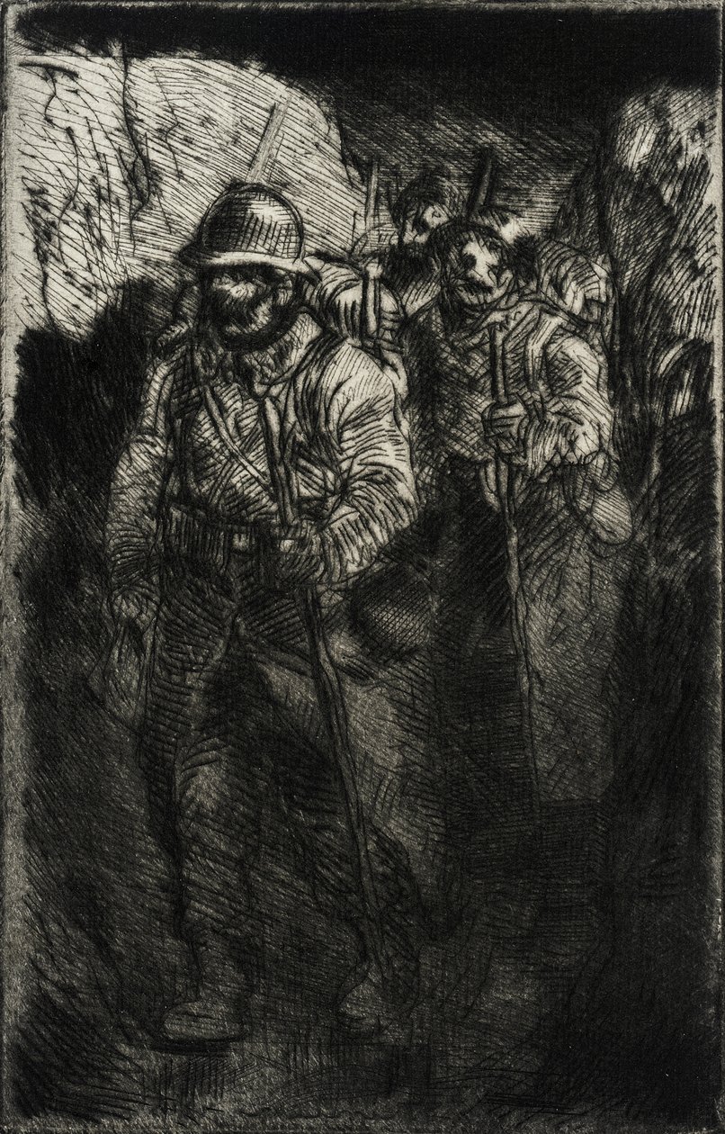 Gående soldater af Théophile Alexandre Steinlen