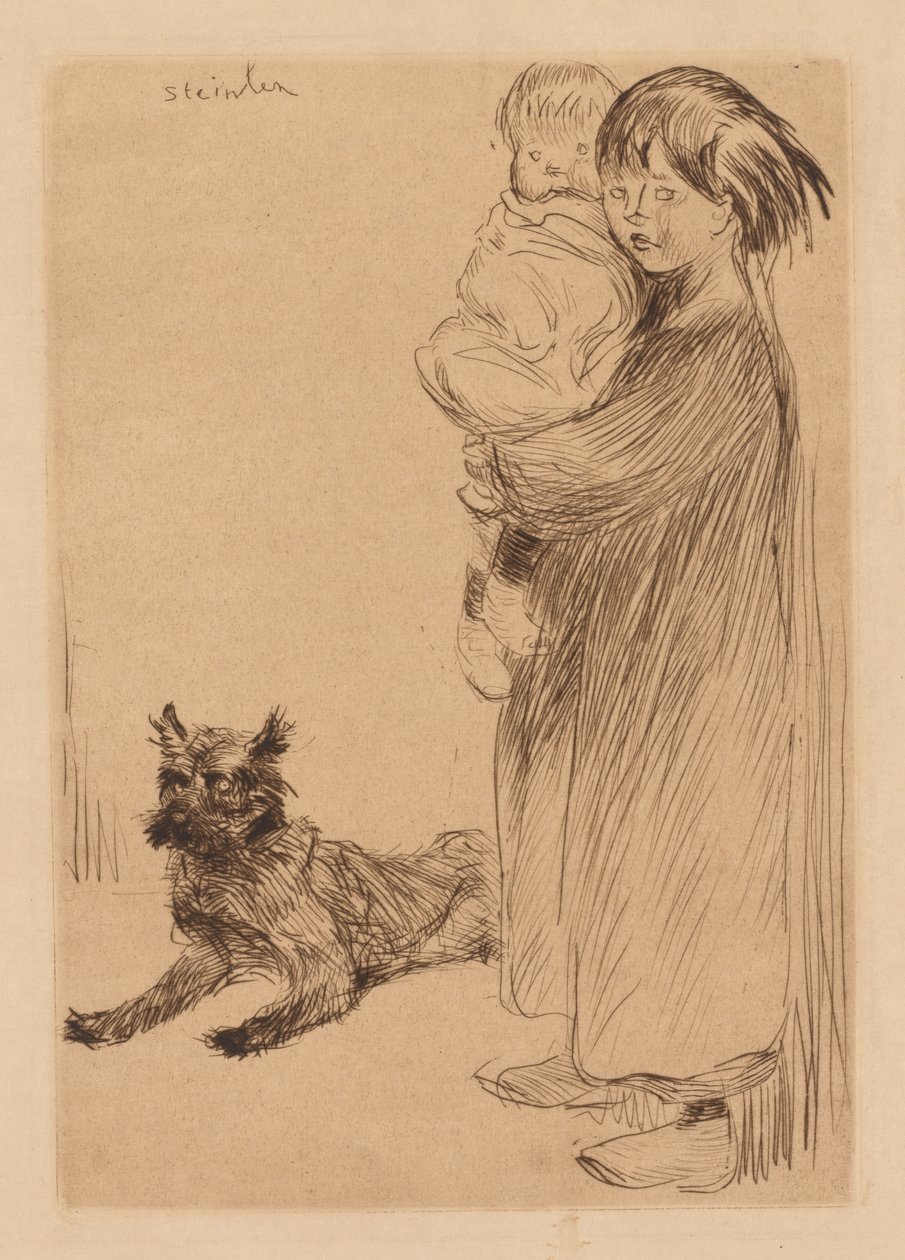 Den store søster (La Grande Soeur) af Théophile Alexandre Steinlen