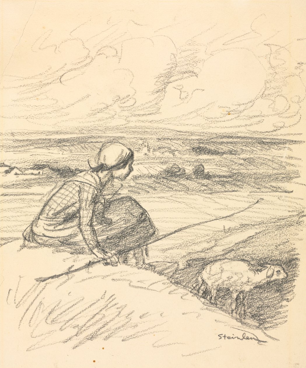 Hyrdinden af Théophile Alexandre Steinlen