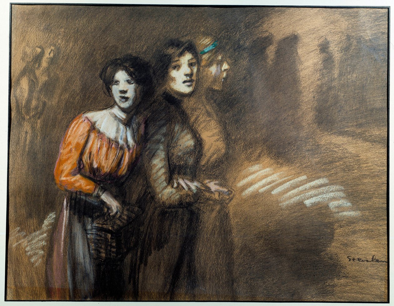 Tre krummer. Maleri af Theophile Alexandre Steinlen (1859-1923), 20. århundrede. Vernon, Musée Poulain af Théophile Alexandre Steinlen