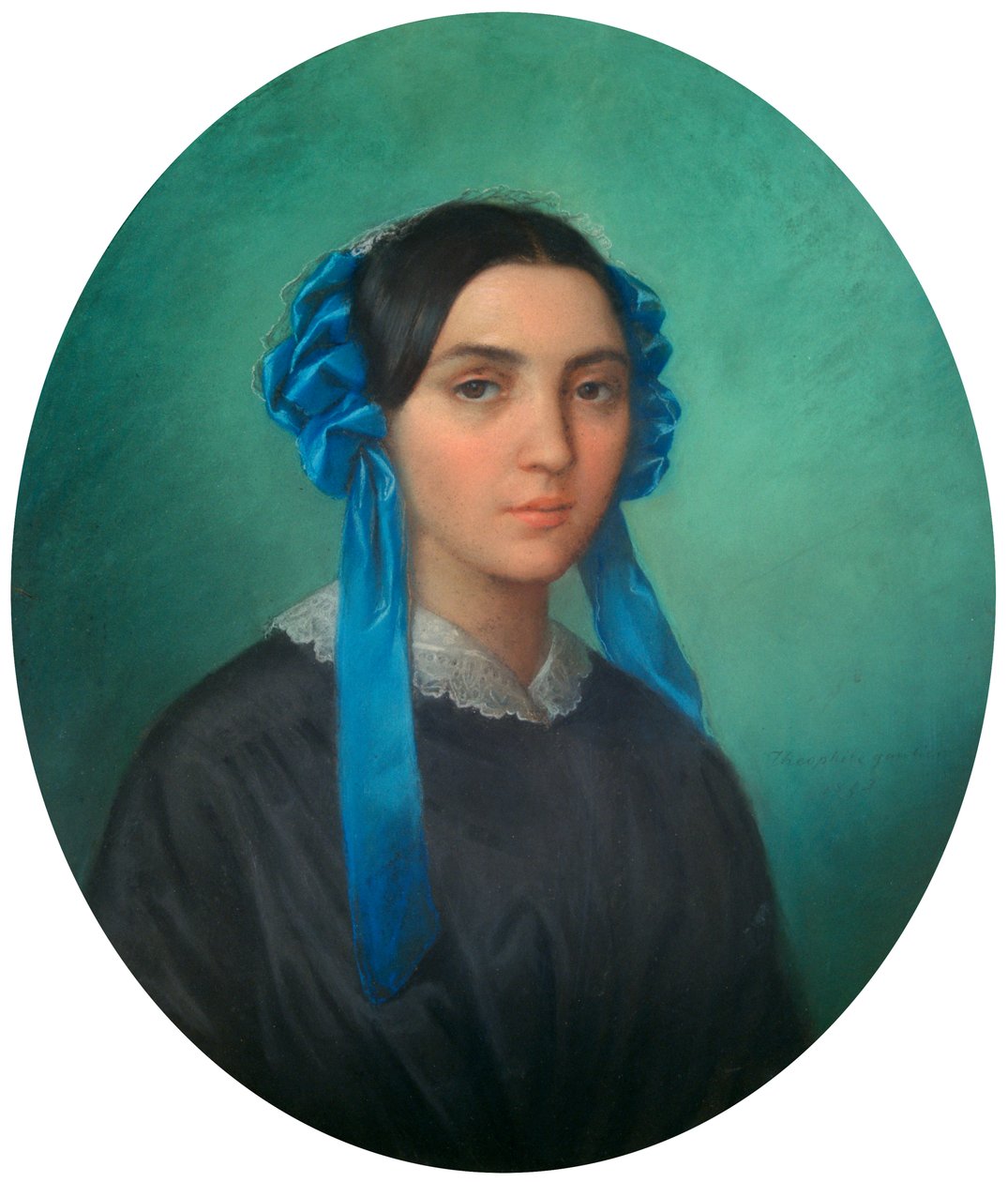 Portræt af en ung pige, 1843 af Theophile Gautier