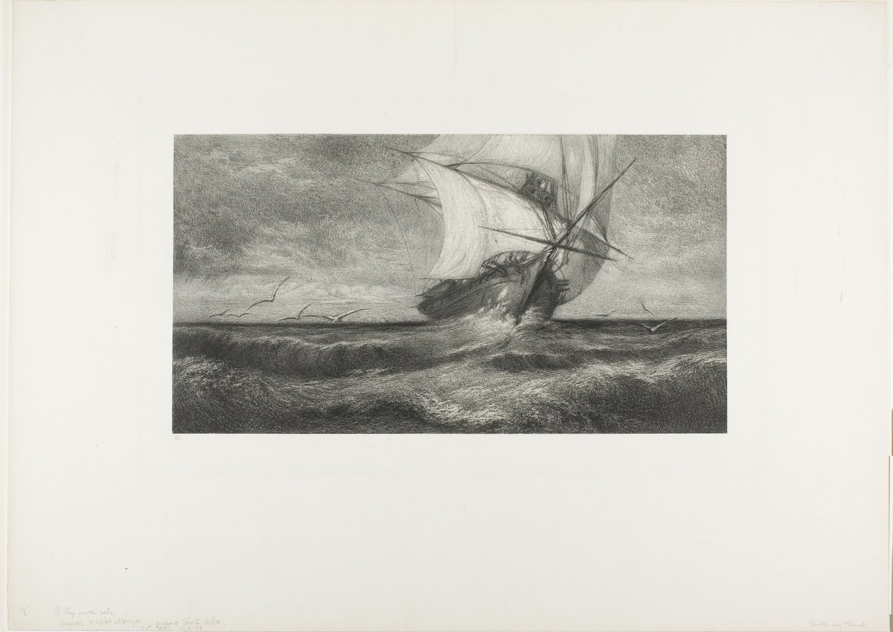 Fantomskibet af Theophile Narcisse Chauvel