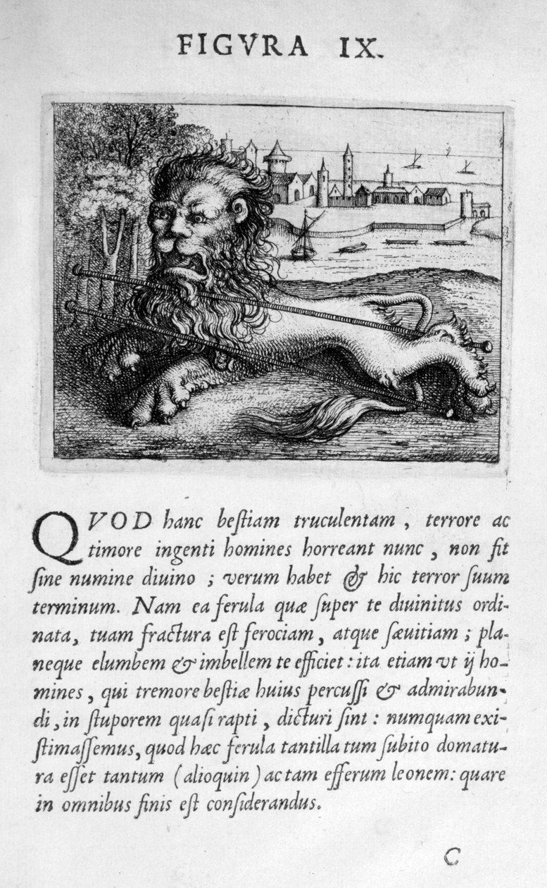 Profetifigur IX fra Prognosticatio Eximii Doctoris Paracelsi, 1536 af Theophrastus Bombastus von Hohenheim Paracelsus