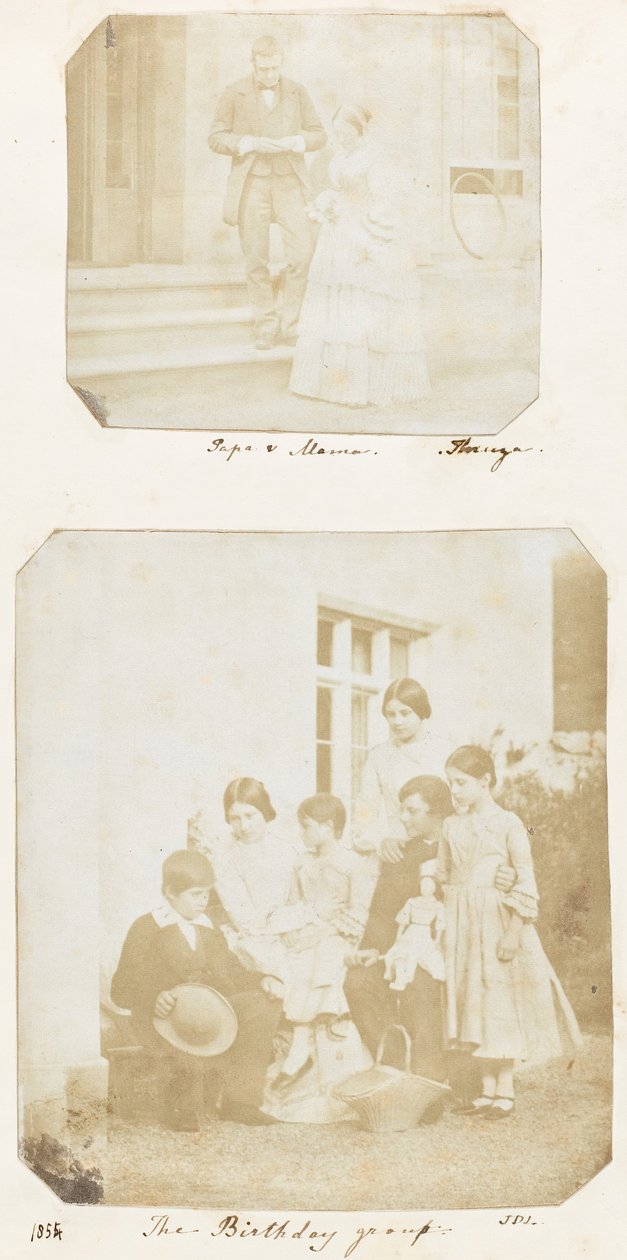 Papa & Mama, Fødselsdagsgruppen, 1853-56 af Thereza Llewelyn