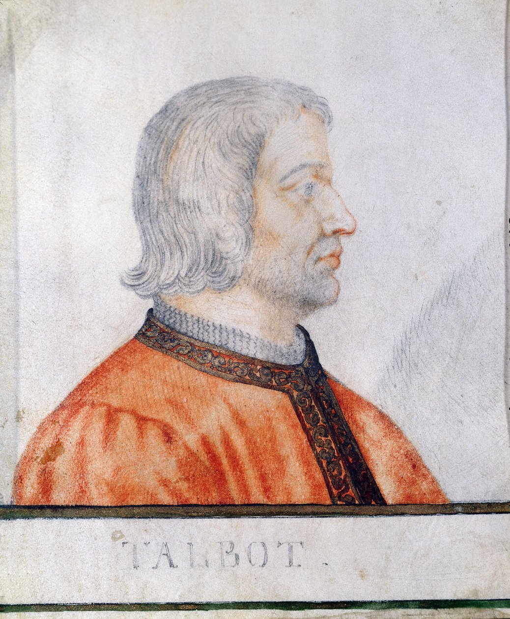 John Talbot (1388-1453) 1. jarl af Shrewsbury (wc på papir) af Thierry Bellange