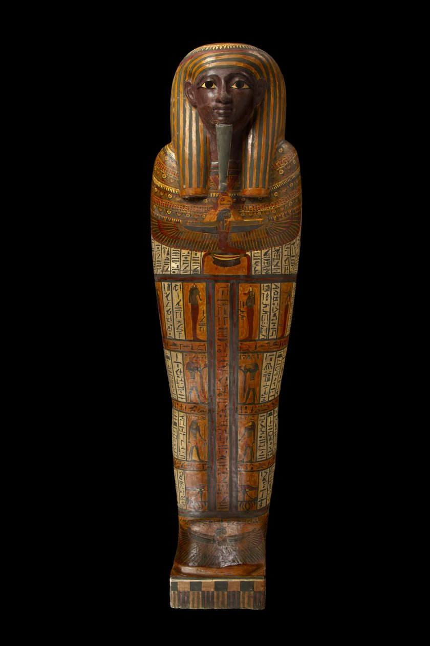 Djeddjehutefankh mumietræ af Third Intermediate Period Egyptian