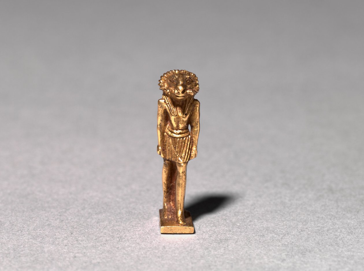 Amulet af en vædderhovedet guddom, 22. dynasti eller senere, ca. 945-715 f.Kr. af Third Intermediate Period Egyptian