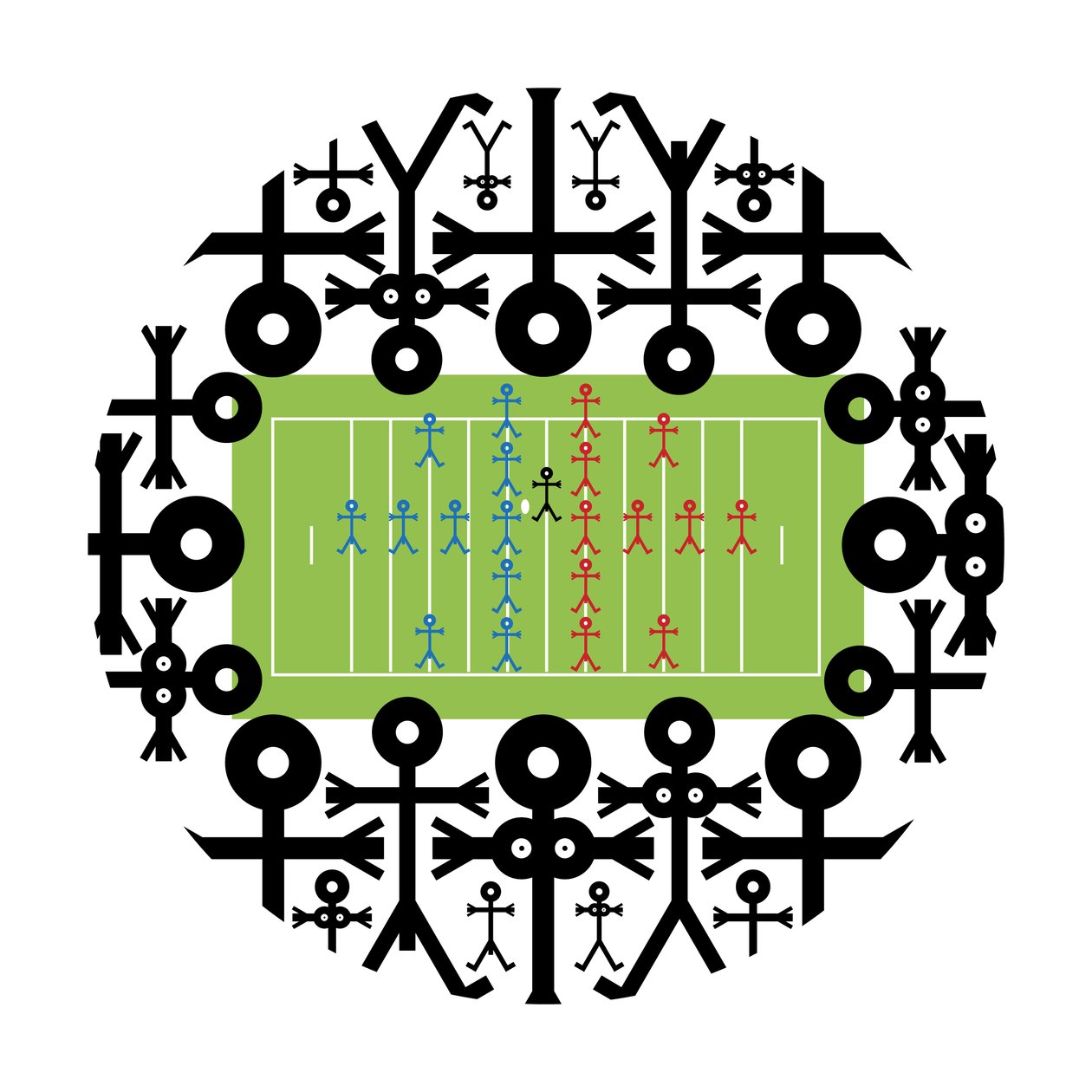 Crowd Icon American Football, 2006 af Thisisnotme Thisisnotme