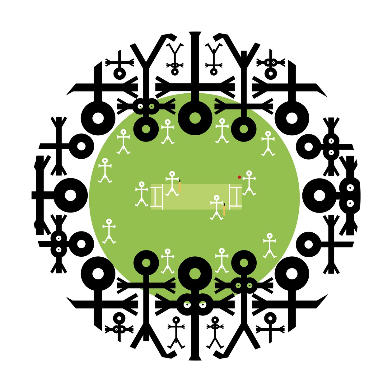 Crowd Icon Cricket, 2006 af Thisisnotme Thisisnotme