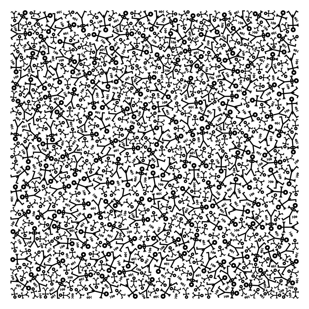 Crowd Icon Random, 2005 af Thisisnotme Thisisnotme