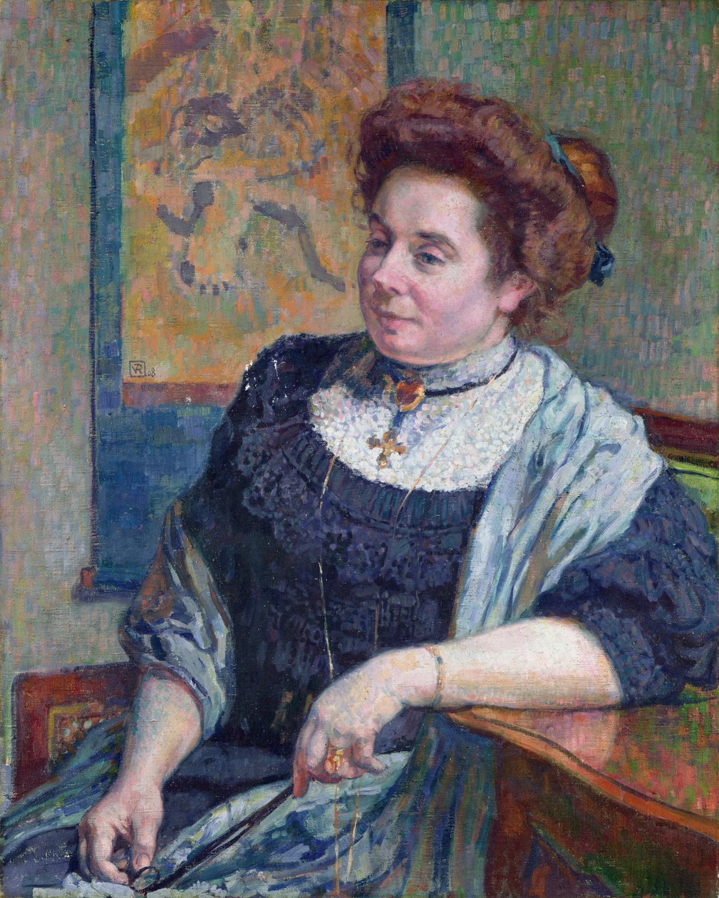 Madame Maurice Denis, 1908 af Théo van Rysselberghe