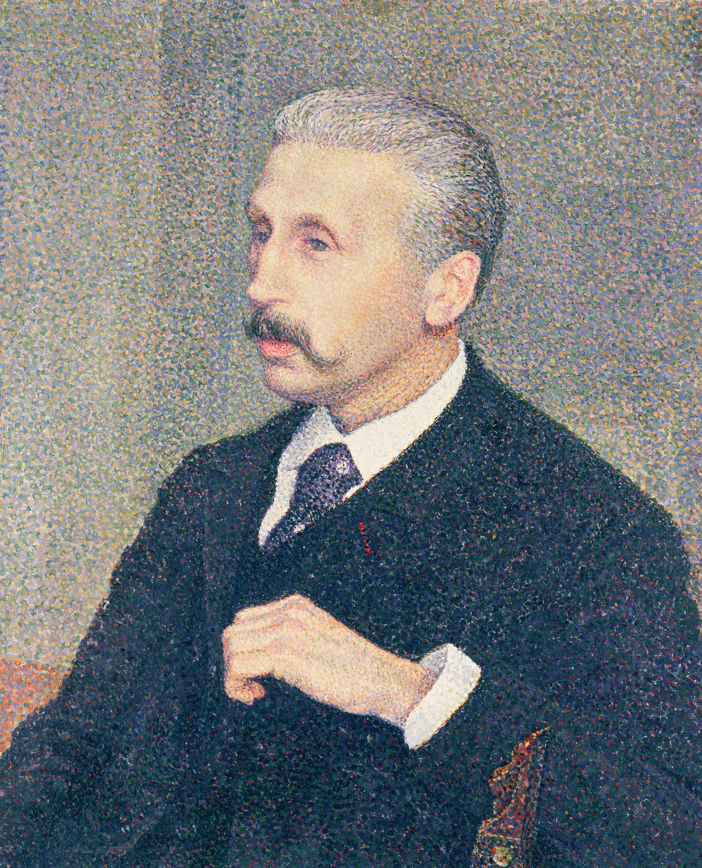 Portræt af Auguste Descamps, malerens onkel af Théo van Rysselberghe