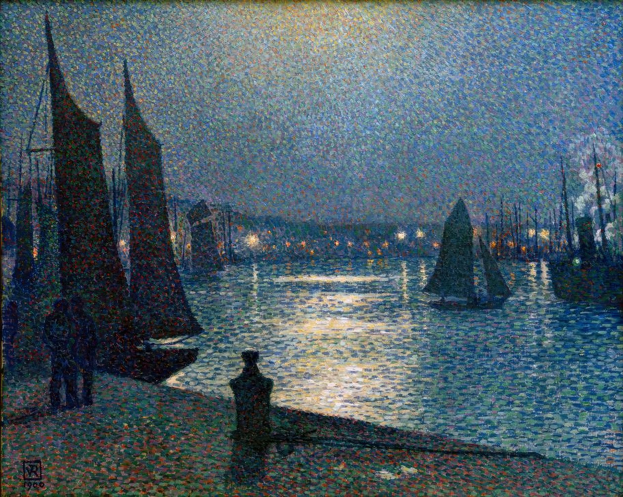 Th. v. Rysselberghe, Mondnacht i Boulogne af Théo van Rysselberghe