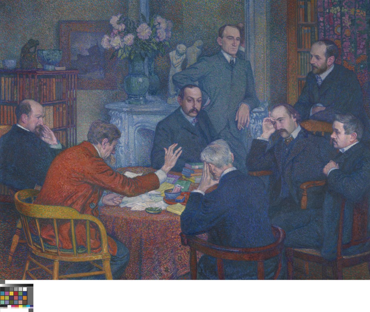 En oplæsning af Emile Verhaeren af Théo van Rysselberghe