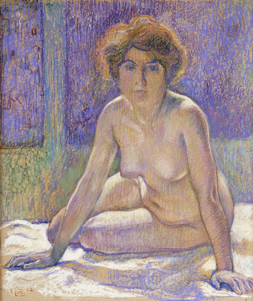 Femme Nue Assise, c.1912dani af Théo van Rysselberghe