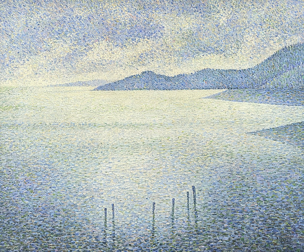 Kystscene. Omkring 1892 af Théo van Rysselberghe