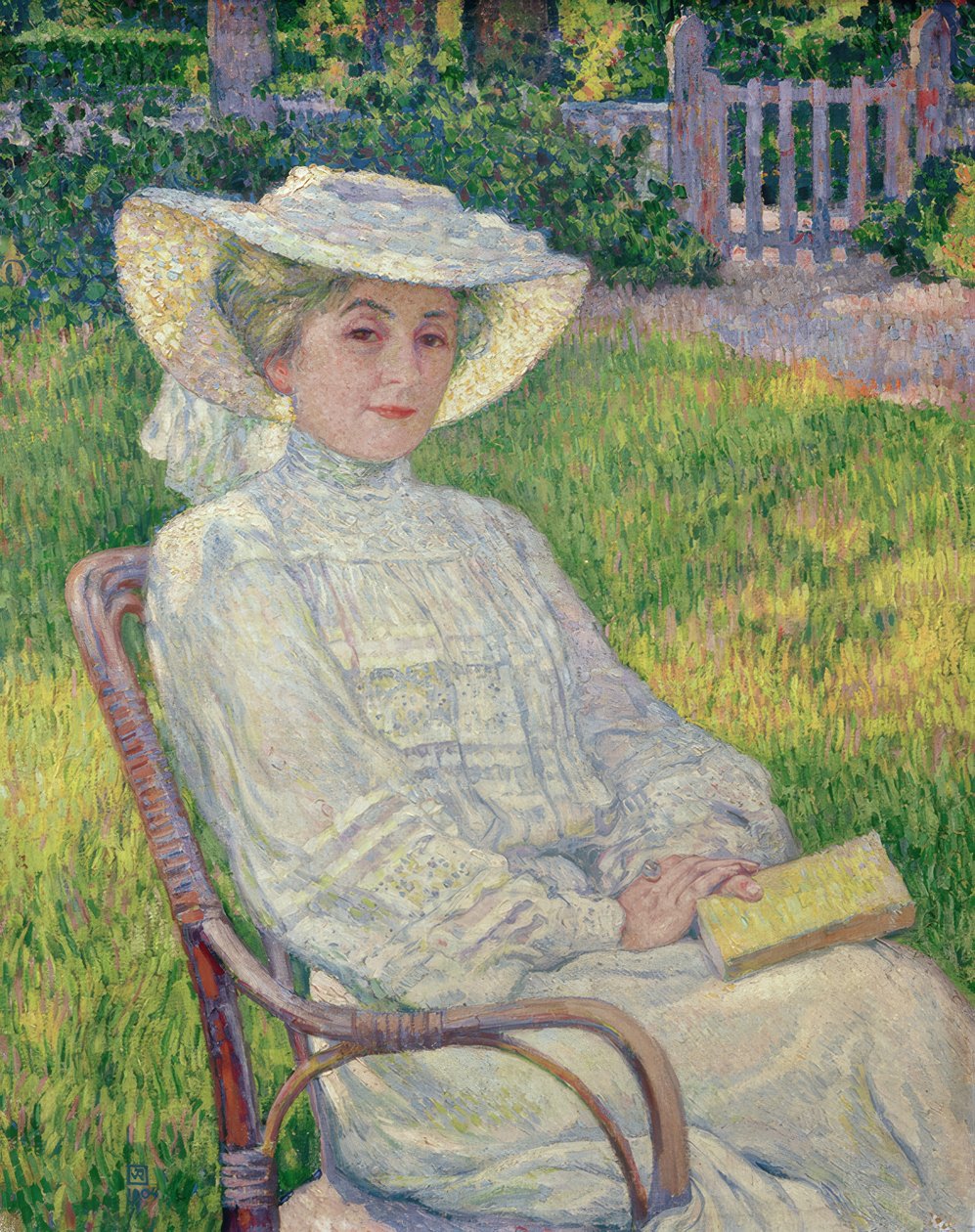 Damen i hvidt af Théo van Rysselberghe