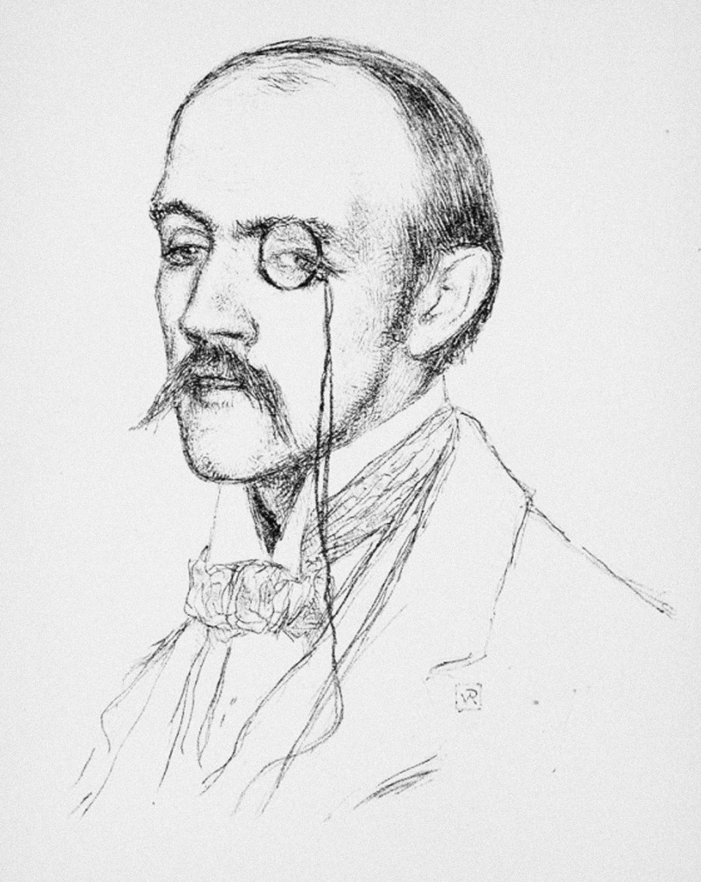 Portræt af Henri de Regnier, ca. 1898 af Théo van Rysselberghe