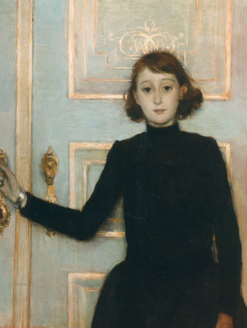 Portræt af Marguerite van Mons, 1886. af Théo van Rysselberghe