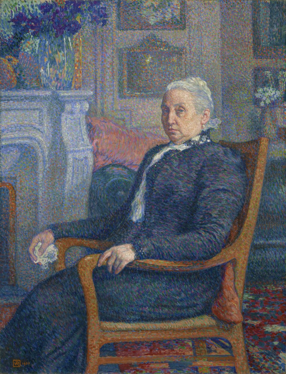 Sylvie Descamps Monnom, 1900 af Théo van Rysselberghe