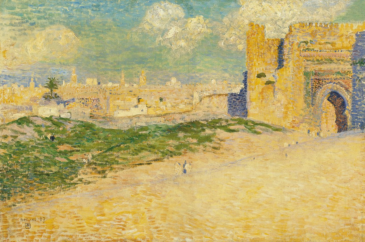 Mansur-porten i Meknes, Marokko af Théo van Rysselberghe