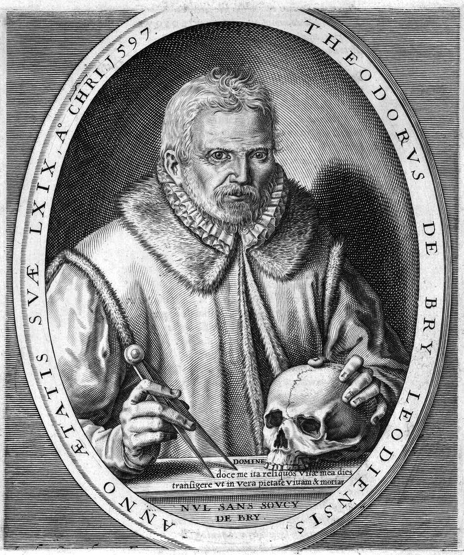 Portræt af Theodor af Bry af Theodore de Bry