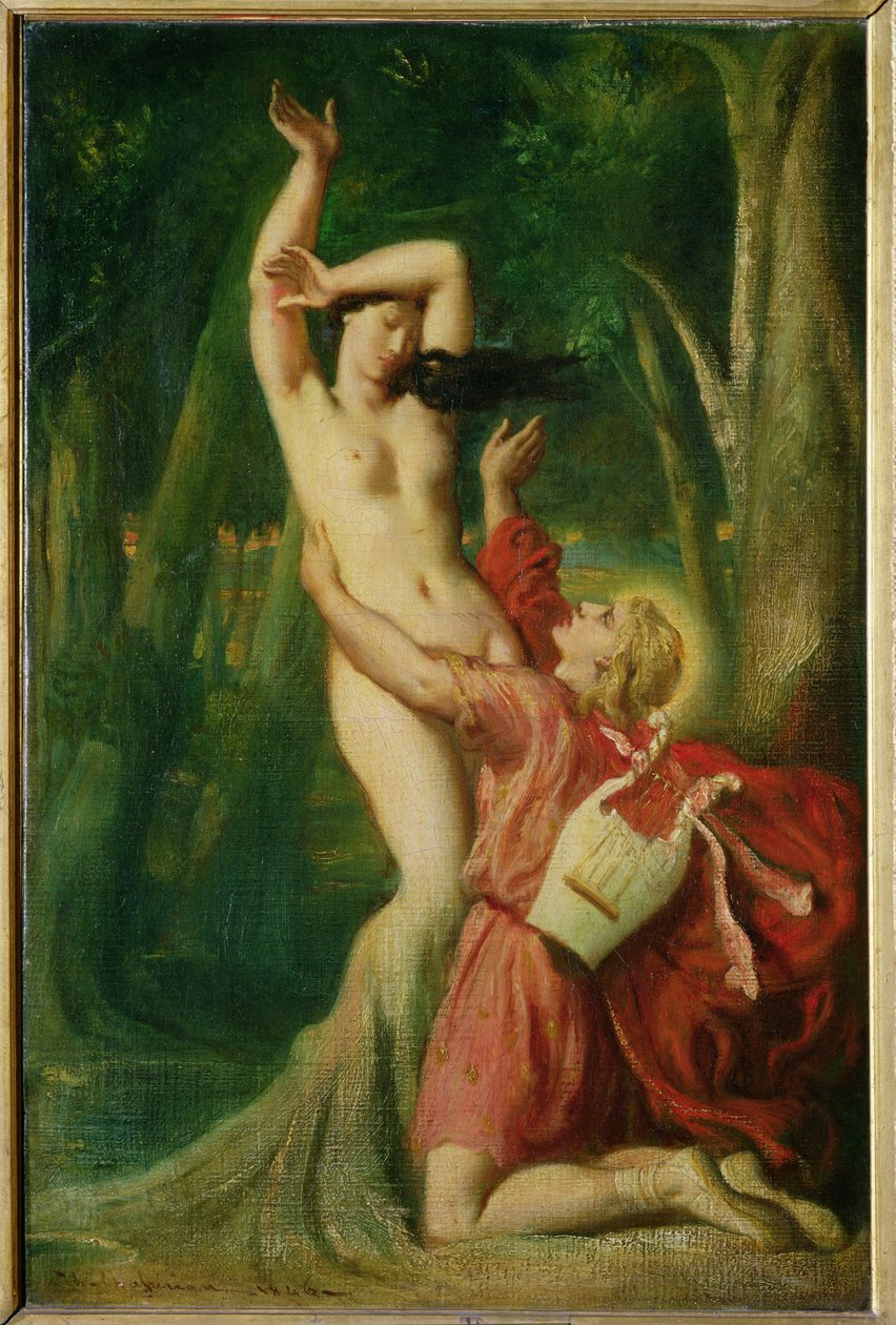 Apollo og Daphne, ca. 1845 af Théodore Chassériau